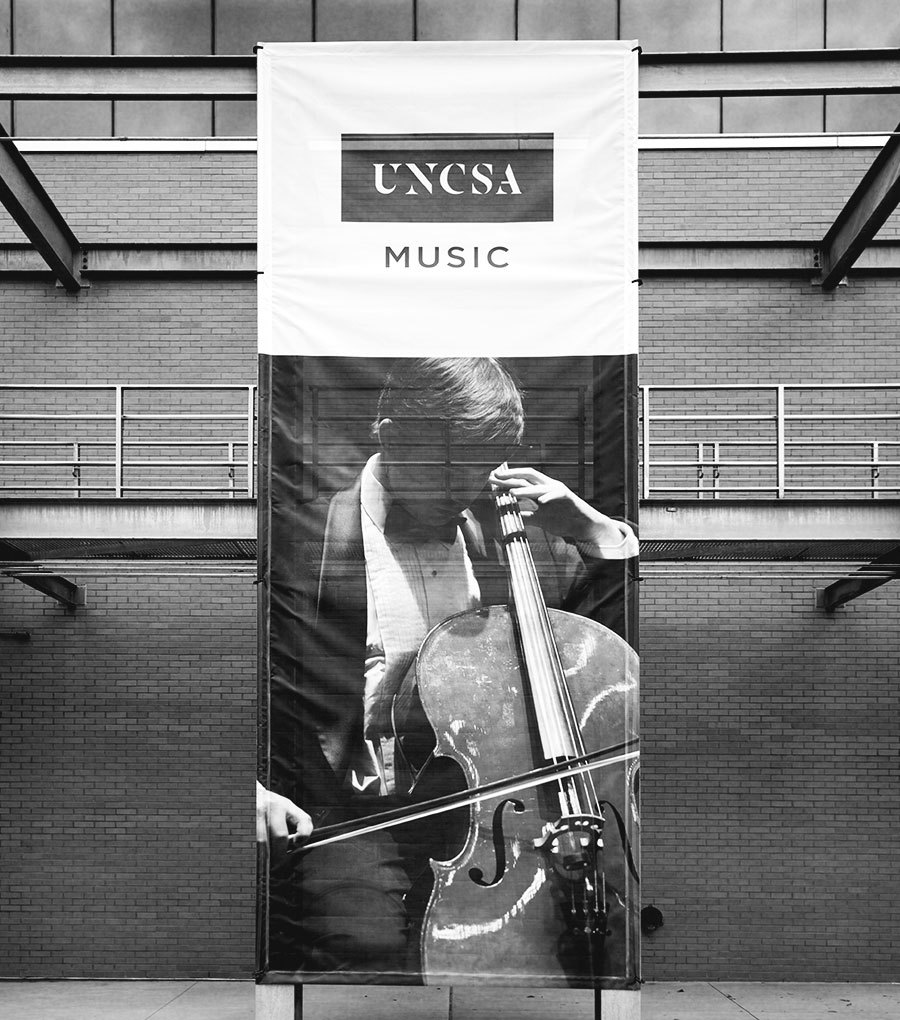 Uncsa Large Banner Half